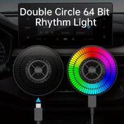 Resim 1 adet Akıllı Ritim Işığı, 64-bit RGB Renk Değiştiren Araba Dekorasyon Işıkları, E-Spor Masa Lambası, Müzik-Ritimli Karartma Atlama LED, USB Takılabilir, Halloween Aydınlatma Süslemeleri için Uygun, Noel Işıkları, Araç İç Dekorasyonu, Oyun E-Spor Işıkları, Ev Parti Işıkları ve Tatil Oturma Odası Dekoru, Noel için En İyi 