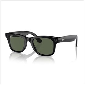 Resim Ray-Ban Meta Wayfarer Akıllı Gözlük Parlak Siyah G15 Yesil RW4006 
