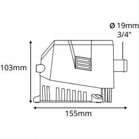 Resim Attwood Sahara Mk2 500Gl Sintine Pompası 12V 