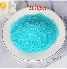 Resim Willowhaven 5010 Parça Renkli Reçine Gece Parlayan Kum Mavi Dıy Plaj Parti Düğün Süs 