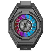 Resim Springsun Cep Telefonu Radyatör Yarıiletken Isı Dağıtma Klipsi Cep Telefonu Soğutma Fanı Renkli Işık Efekti İle Hızlı Isı 