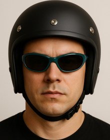 Resim Angel Eyes Yeşil Motorcu Gözlüğü Siyah UV400 Korumalı Cam, Unisex Koşu Spor Bisiklet Gözlüğü, Wrap Motosiklet 