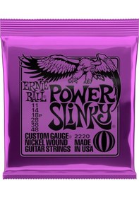 Resim Ernie Ball P02220 Elektro Gitar Teli Power Slinky 011 Set 