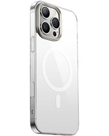 Resim İphone Uyumlu 16 Pro Uyumlu Kılıf Magsafe Şarj Özellikli Şeffaf Cam Arka Yüzey Zore G-glass Kapak-şef Şeffaf 