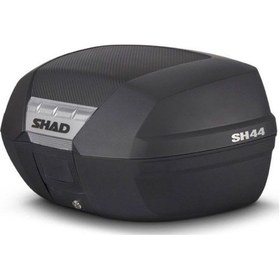 Resim Motosiklet Arka Çanta Sh-44 Litre Karbon Desen Scooter Motor Tur Çantası Siyah 44 Lt Çok Renkli 