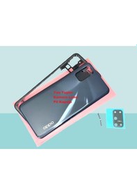 Resim Tkgz - Oppo A72 Full Kasa Arka Kapak Batarya Kapağı - Siyah Çok Renkli 