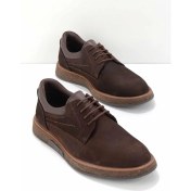 Resim Bambi Kahve Nubuk Leather Erkek Oxford Ayakkabı E01556020601 