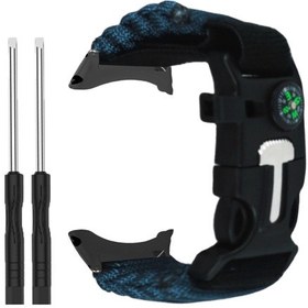 Resim Gajeena Sunnto Core İçin 22mm Metal Uçlu Dış Mekan Kurtarma Askeri Bant - Ayarlanabilir Büyüklük, Dayanıklı Malzeme, Gece Mavisi 