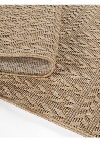 Resim Sisaluna 4443 Bej Jüt Tabanlı Modern Dokuma Kilim Sisal Hasır Halı Bej 