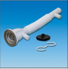 Resim Körüklü Lavabo Sifonu Beyaz 