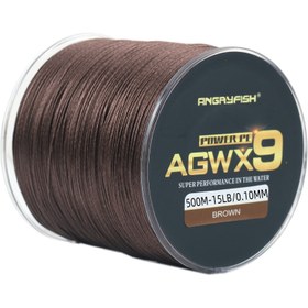 Resim ANGRYFISH 500m Kahverengi PE Örgülü Olta Dizisi - Su İçinde Süper Performans, Koroziyona Dayanıklı, Pürüzsüz, Dayanıklı 0.10mm, Olta Dizisi|Dayanıklı Olta Dizisi|Güçlü Örgülü Halat 