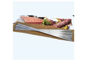 Resim Rotanev 12 Adet Profesyonel Metal Kıyma Şiş (Adana-Urfa-Antep Kebap Şişi) 