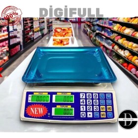 Resim DİGİFULL Terazi 40 Kg Elektronik Dijital Bakkal Manav Market Pazarcı Terazisi 