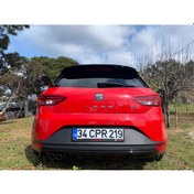 Resim Seat Leon Mk3 Fr 2013- Difüzör (plastik) Arka Tampon Ek-difüzör 