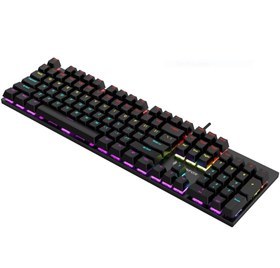 Resim K50 Siyah Rgb Red Switch Türkçe Q Gaming Oyuncu Mekanik Klavye 