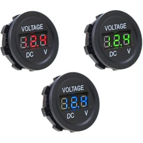 Resim SpeedUF DC7V-30V LED Panel Mini Dijital Voltmetre - Kırmızı 