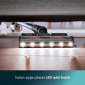 Resim Philips Aqua Plus Kablosuz Elektrikli Süpürge, LED Başlık, Akıllı Zemin Tanıma, Olağanüstü Temizlik Hassasiyeti, 80 Dakikaya Kadar Çalıșma Süresi, Islak ve Kuru Kullanım, Onerous Mutfak Tartısı Hediye 