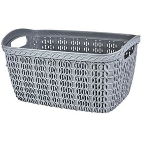Resim Hobby Life Örgü Sepet 20 L Koyu Gri 
