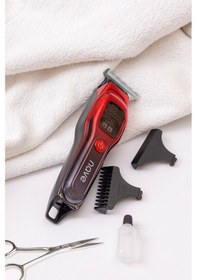 Resim Nave Bq-02 T Bıçaklı Şarjlı Tıraş Makinesi Led Ekranlı, Profesyonel Sakal & Saç Kesim 1 - 2 Saat 