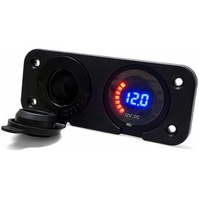 Resim Voltmetre Pano Tip Akü Göstergeli Ve Çakmaklık Şaşe 