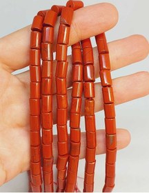 Resim Jasper Taşı Silindir Kesim 5.5x7.5mm Dizi 49328 