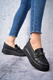 Resim Freemax Kadın Ortopedik Günlük Oxford Ayakkabı Siyah 