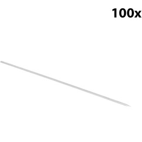 Resim Krom Paslanmaz Kare Sebze Şişi - 750 mm - (100 Adet) - Alba 