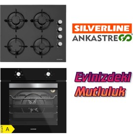 Resim Silverline BO6501B01 - CS5349B01 Siyah 2 Li Ankastre Set 