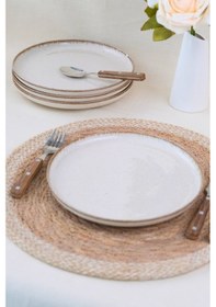 Resim Kütahya Porselen Moderna Pasta Takımı Tarçın 4 Parça 21cm Mod21dus4730p02 Bej 