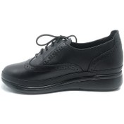 Resim JANESTT Kadın Deri Casual Ortapedik Taban Oxford Ayakkabı 266-45045 