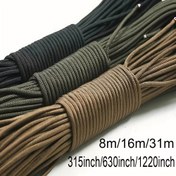 Resim 8/16/31 Metre 4mm 7 stand Çekirdekli Çadır ipi Lanyard Piknik Kampı Halat Çamaşır ipi Pet tasması DIY El yapımı 