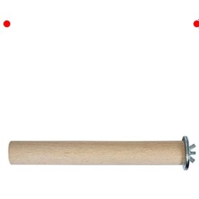 Resim NETWORK ART Ahşap Papağan Tüneği - 20cm Boy, 3cm Çap 