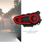 Resim Blic JZAQ A125 Kablosuz Kask Kulaklığı – Motosiklet İçin Bluetooth Intercom 