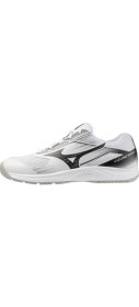 Resim Mizuno Cyclone Speed 5 Unisex Voleybol Ayakkabısı Beyaz / Siyah Hafif ve Esnek Taban Tasarımı 