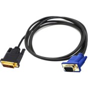 Resim Prettyia 23 cm Çift Bağlantı Dvı-I (24 + 5 Pin) Erkek VGA Erkek Kablo Adaptörü Dönüştürücü 