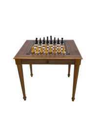 Resim Helena Wood Art Satranç Masası Çekmeceli Ceviz 