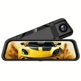 Resim 12.7 İnç 1080P Ön Kamera ve 720P Arka Kamera, Dokunmatik Ekran, Sürüş Kamera, Arka Görüş Aynası Sürüş Kamera, Geniş Açılı Ultra HD Gece Görüşü. 