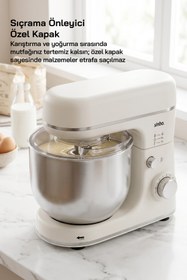 Resim Sinbo SMX-2769 Beyaz Stand Mikser 1300W 6L Hamur Yoğurma Mikseri Profesyonel Mutfak Şefi Mikser 