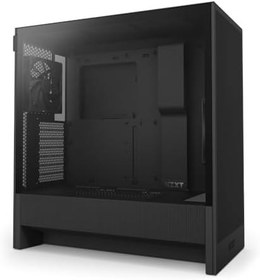 Resim NZXT H5 Flow 2024 - Kompakt ATX Mid-Tower PC Oyun Kasası - Yüksek Hava Akışı - 2 x 120 mm Fanlar Dahil - 360 mm Ön ve 240 mm Üst Radyatör Desteği - Kablo Yönetim Sistemi - Temperli Cam - Siyah 