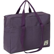 Resim Samdoo Insular Çanta, Çok Fonksiyonlu Anne Çantası, Kanvas Malzeme, Büyük Kapasite, 12 Cep, Bebek Dışarı Çantası, Mor Mor 