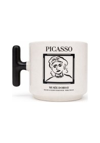 Resim Picasso Line Art T Kulp Seramik Kupa Beyaz - Çok Renkli 