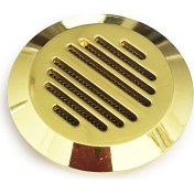 Resim OEM Humidor Puro Kutusu Nemlendirici Haznesi Yuvarlak Metal Sarı 43MM 