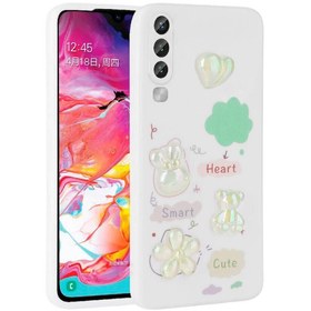 Resim Samsung Galaxy A50 Uyumlu Kılıf Kabartma Figürlü Parlak Toys Silikon Kapak Beyaz 