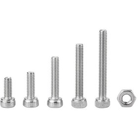 Resim Vkemall 304 Paslanmaz Çelik M2.5 İç İçbükey Somun Ve Somun Takımı, 210 Adet, Endüstriyel Ve Konstrüksiyon Sabitlemeleri İçin Dayanıklı Ve Korozyona Dirençli 
