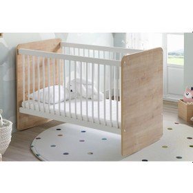 Resim Babywhen Pratik Kademeli Sallanır Beşik 60x120 Ahşap 
