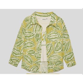 Resim Kız Bebek Leaf Gömlek Yeşil 