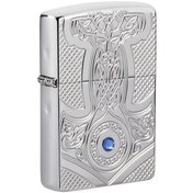 Resim Zippo Çakmak 49289 Armor Medieval Design Lighter Orta Çağ Tasarım 