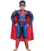 Resim Süperman Kaslı Çocuk Kostümü Çok Renkli 