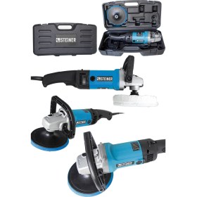 Resim Steiner Germany Technology 2800 Watt Profesyonel 6 Kademe Devir Ayarlı Pasta Cila Polisaj Makinesi Mavi 