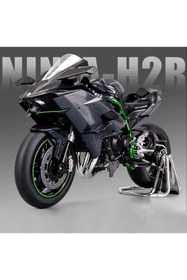 Resim SCOWETTO Kawasaki H2r 1:6 Ölçek Motor Maket - Isikli Sesli Egzoz Dumanli 